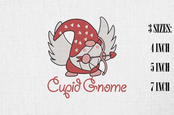 Cupid Gnome Happy Valentine's Day