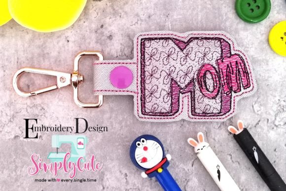In the Hoop Mom Mother's Day Keychain