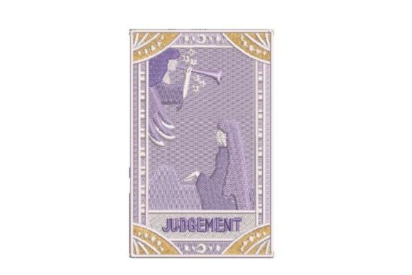 Judgement Tarot Card Embroidery