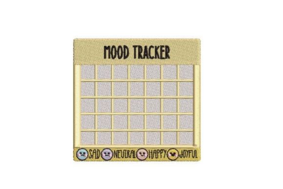 Mood Tracker Embroidery Design