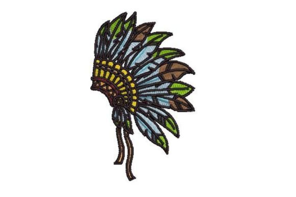 Native American Headdress Embroidery